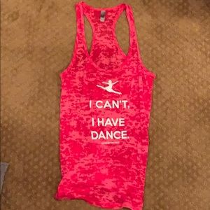 “I Can’t I Have Dance” tank top